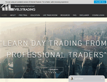 Tablet Screenshot of level3trading.com